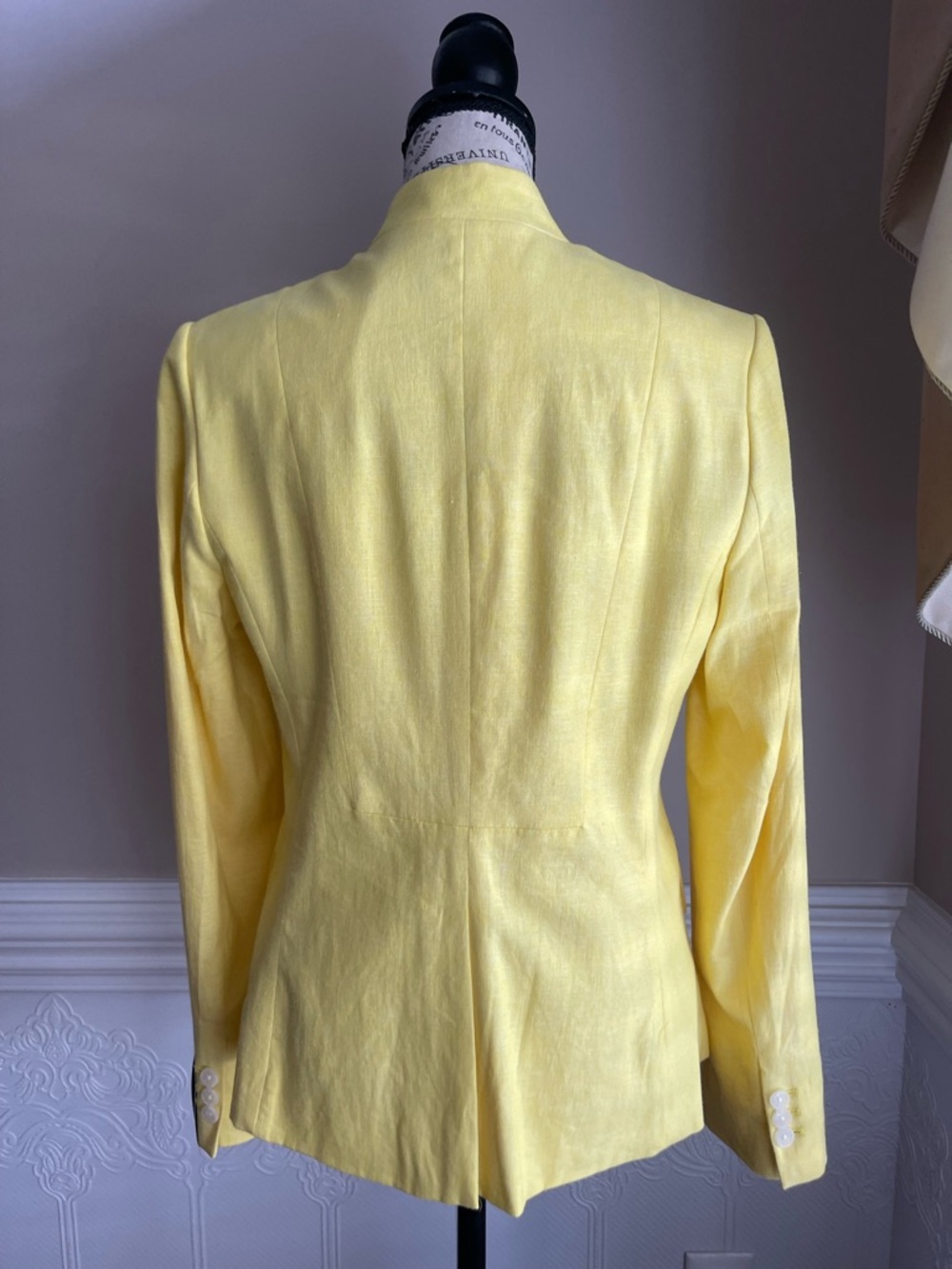 Banana Republic Yellow Blazer NWT - Picture 3 of 6
